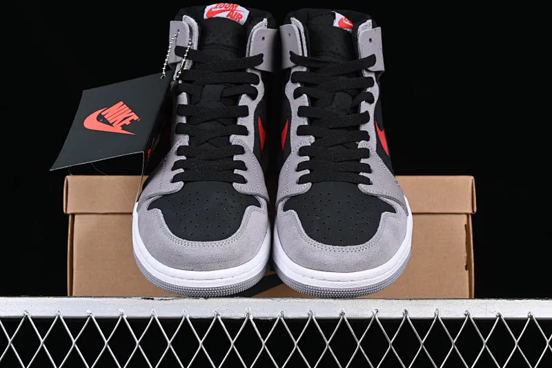 All categories Air Jordan Jordan series basketball shoes Air Jordan 1 High Air Jordan 1 Zoom CMFT AJ1 Joe 1 black gray red color matching DV1307-060